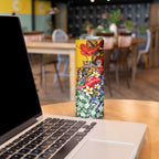 Personalized Richmond Football Tigers Skinny Tumbler Tropical Hibiscus Flowers - Pacific Fusion Style