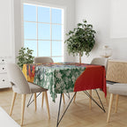 Personalized Richmond Football Tigers Tablecloth Tropical Hibiscus Flowers - Pacific Fusion Style