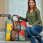 Personalized Richmond Football Tigers Travel Bag Tropical Hibiscus Flowers - Pacific Fusion Style