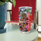 Personalized Richmond Football Tigers Tumbler Cup Tropical Hibiscus Flowers - Pacific Fusion Style