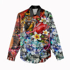 Personalized Richmond Football Tigers Women Casual Shirt Tropical Hibiscus Flowers - Pacific Fusion Style