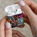 Personalized Brisbane Lions Football AirPods Case Tropical Hibiscus Flowers - Pacific Fusion Style