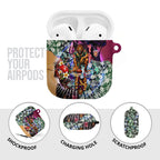 Personalized Brisbane Lions Football AirPods Case Tropical Hibiscus Flowers - Pacific Fusion Style