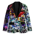 Personalized Brisbane Lions Football Blazer Tropical Hibiscus Flowers - Pacific Fusion Style