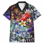 Personalized Brisbane Lions Football Hawaiian Shirt Tropical Hibiscus Flowers - Pacific Fusion Style