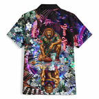Personalized Brisbane Lions Football Hawaiian Shirt Tropical Hibiscus Flowers - Pacific Fusion Style