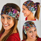 Personalized Brisbane Lions Football Neck Gaiter Tropical Hibiscus Flowers - Pacific Fusion Style