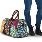 Personalized Brisbane Lions Football Travel Bag Tropical Hibiscus Flowers - Pacific Fusion Style