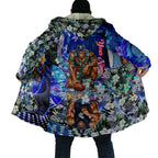 Personalized Carlton Football Blues Cloak Tropical Hibiscus Flowers - Pacific Fusion Style