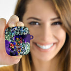 Personalized Fremantle Football Dockers AirPods Case Tropical Hibiscus Flowers - Pacific Fusion Style