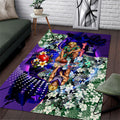 Personalized Fremantle Football Dockers Area Rug Tropical Hibiscus Flowers - Pacific Fusion Style
