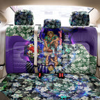 Personalized Fremantle Football Dockers Back Car Seat Cover Tropical Hibiscus Flowers - Pacific Fusion Style