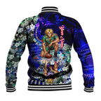 Personalized Fremantle Football Dockers Baseball Jacket Tropical Hibiscus Flowers - Pacific Fusion Style