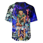 Personalized Fremantle Football Dockers Baseball Jersey Tropical Hibiscus Flowers - Pacific Fusion Style