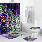Personalized Fremantle Football Dockers Bathroom Set Tropical Hibiscus Flowers - Pacific Fusion Style