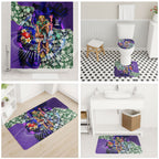 Personalized Fremantle Football Dockers Bathroom Set Tropical Hibiscus Flowers - Pacific Fusion Style