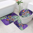 Personalized Fremantle Football Dockers Bathroom Set Tropical Hibiscus Flowers - Pacific Fusion Style