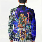 Personalized Fremantle Football Dockers Blazer Tropical Hibiscus Flowers - Pacific Fusion Style
