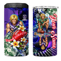 Personalized Fremantle Football Dockers 4 in 1 Can Cooler Tumbler Tropical Hibiscus Flowers - Pacific Fusion Style