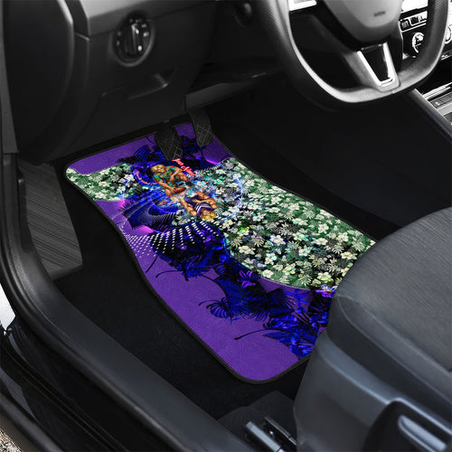 Personalized Fremantle Football Dockers Car Mats Tropical Hibiscus Flowers - Pacific Fusion Style