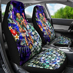 Personalized Fremantle Football Dockers Car Seat Cover Tropical Hibiscus Flowers - Pacific Fusion Style