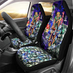 Personalized Fremantle Football Dockers Car Seat Cover Tropical Hibiscus Flowers - Pacific Fusion Style