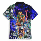 Personalized Fremantle Football Dockers Hawaiian Shirt Tropical Hibiscus Flowers - Pacific Fusion Style