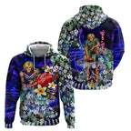 Personalized Fremantle Football Dockers Hoodie Tropical Hibiscus Flowers - Pacific Fusion Style