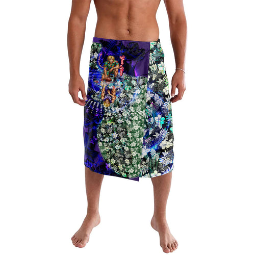 Personalized Fremantle Football Dockers Lavalava Tropical Hibiscus Flowers - Pacific Fusion Style