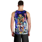 Personalized Fremantle Football Dockers Men Tank Top Tropical Hibiscus Flowers - Pacific Fusion Style