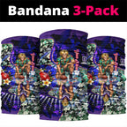 Personalized Fremantle Football Dockers Neck Gaiter Tropical Hibiscus Flowers - Pacific Fusion Style
