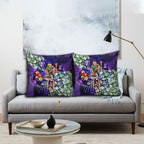 Personalized Fremantle Football Dockers Pillow Cover Tropical Hibiscus Flowers - Pacific Fusion Style