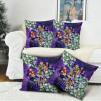 Personalized Fremantle Football Dockers Pillow Cover Tropical Hibiscus Flowers - Pacific Fusion Style