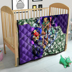 Personalized Fremantle Football Dockers Quilt Tropical Hibiscus Flowers - Pacific Fusion Style
