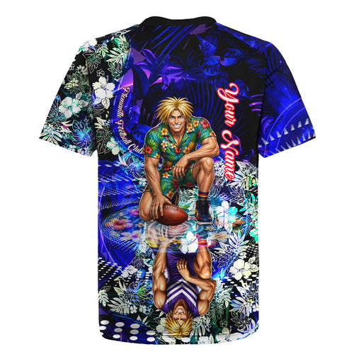 Personalized Fremantle Football Dockers Rugby Jersey Tropical Hibiscus Flowers - Pacific Fusion Style