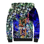 Personalized Fremantle Football Dockers Sherpa Hoodie Tropical Hibiscus Flowers - Pacific Fusion Style