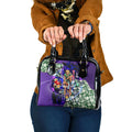 Personalized Fremantle Football Dockers Shoulder Handbag Tropical Hibiscus Flowers - Pacific Fusion Style