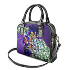 Personalized Fremantle Football Dockers Shoulder Handbag Tropical Hibiscus Flowers - Pacific Fusion Style