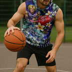 Personalized Fremantle Football Dockers Sleeveless Hoodie Tropical Hibiscus Flowers - Pacific Fusion Style