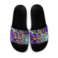 Personalized Fremantle Football Dockers Slide Sandals Tropical Hibiscus Flowers - Pacific Fusion Style