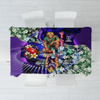Personalized Fremantle Football Dockers Tablecloth Tropical Hibiscus Flowers - Pacific Fusion Style