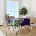 Personalized Fremantle Football Dockers Tablecloth Tropical Hibiscus Flowers - Pacific Fusion Style