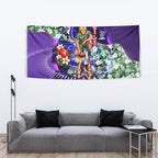 Personalized Fremantle Football Dockers Tapestry Tropical Hibiscus Flowers - Pacific Fusion Style