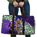 Personalized Fremantle Football Dockers Travel Bag Tropical Hibiscus Flowers - Pacific Fusion Style