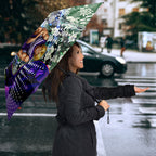 Personalized Fremantle Football Dockers Umbrella Tropical Hibiscus Flowers - Pacific Fusion Style