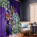 Personalized Fremantle Football Dockers Window Curtain Tropical Hibiscus Flowers - Pacific Fusion Style