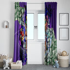 Personalized Fremantle Football Dockers Window Curtain Tropical Hibiscus Flowers - Pacific Fusion Style