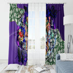 Personalized Fremantle Football Dockers Window Curtain Tropical Hibiscus Flowers - Pacific Fusion Style