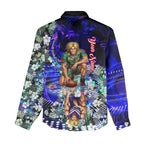 Personalized Fremantle Football Dockers Women Casual Shirt Tropical Hibiscus Flowers - Pacific Fusion Style
