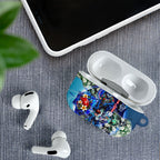 Personalized Geelong Football Cats AirPods Case Tropical Hibiscus Flowers - Pacific Fusion Style